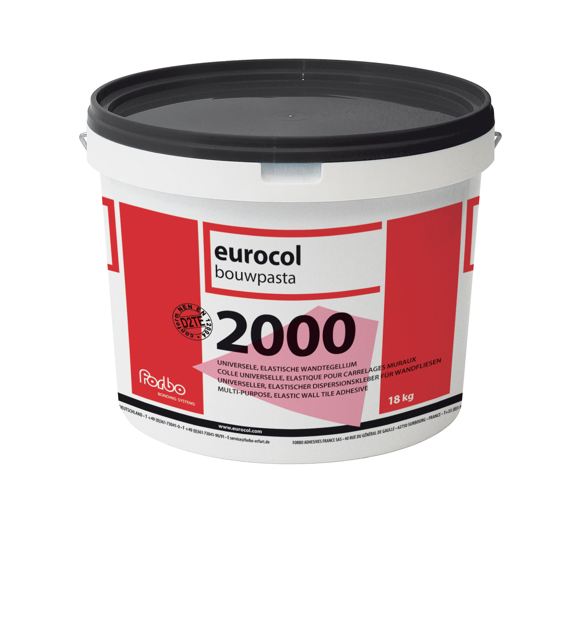 Eurocol 2000 Bouwpasta emmer 18 kg Eurocol 2000 Bouwpasta emmer 18 kg